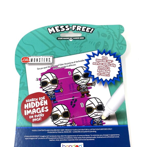 Universal Monsters Halloween Imagine Ink Activity Book Travel Frankenstein - Picture 5 of 11